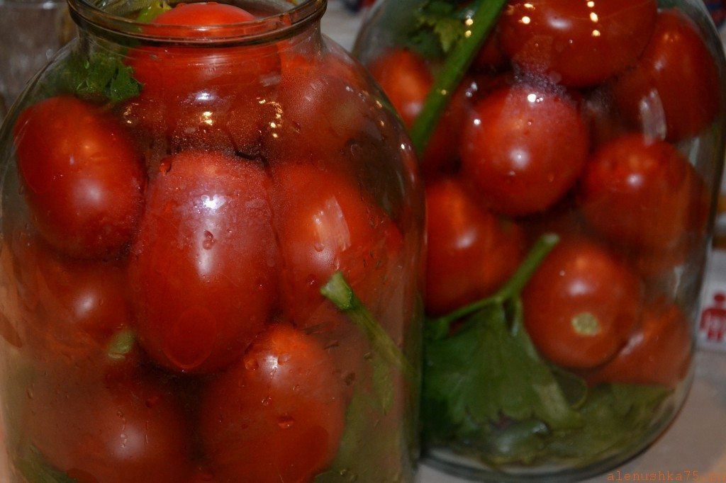 "Karaliskie" tomāti, ideja ziemas krājumu veidošanā 