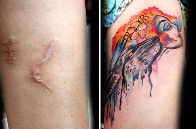 Sieviete taisa bezmaksas tetovējumus vardarbībā cietušām sievietēm 1