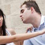 Relationship problems – young couple outdoors